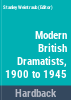 Modern_British_dramatists__1900-1945