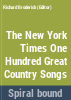 The_New_York_times_100_great_country_songs
