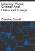 Literary_views__critical_and_historical_essays