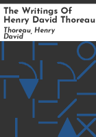 The_writings_of_Henry_David_Thoreau