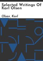 Selected_writings_of_Karl_Olsen