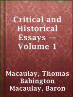 Critical_and_Historical_Essays_____Volume_1